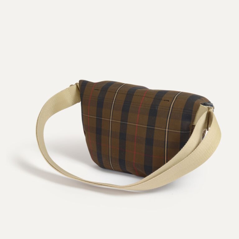 Bleu De Chauffe - Sac Banane New Beat XL - Tartan brun rouge