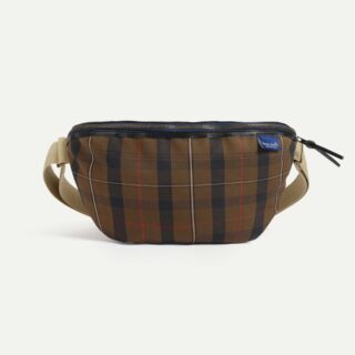 Bleu de Chauffe - Sac Banane New Beat XL – Tartan brun rouge