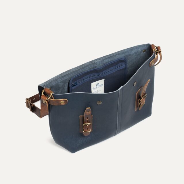 Bleu De Chauffe - Sac besace Lucien - Bleu Marin