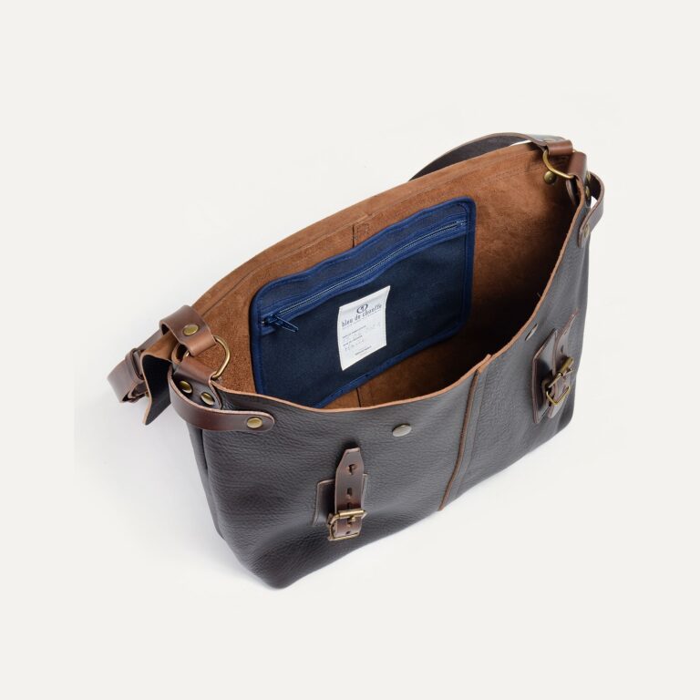 Bleu De Chauffe - Sac besace Lucien - Marron Brun