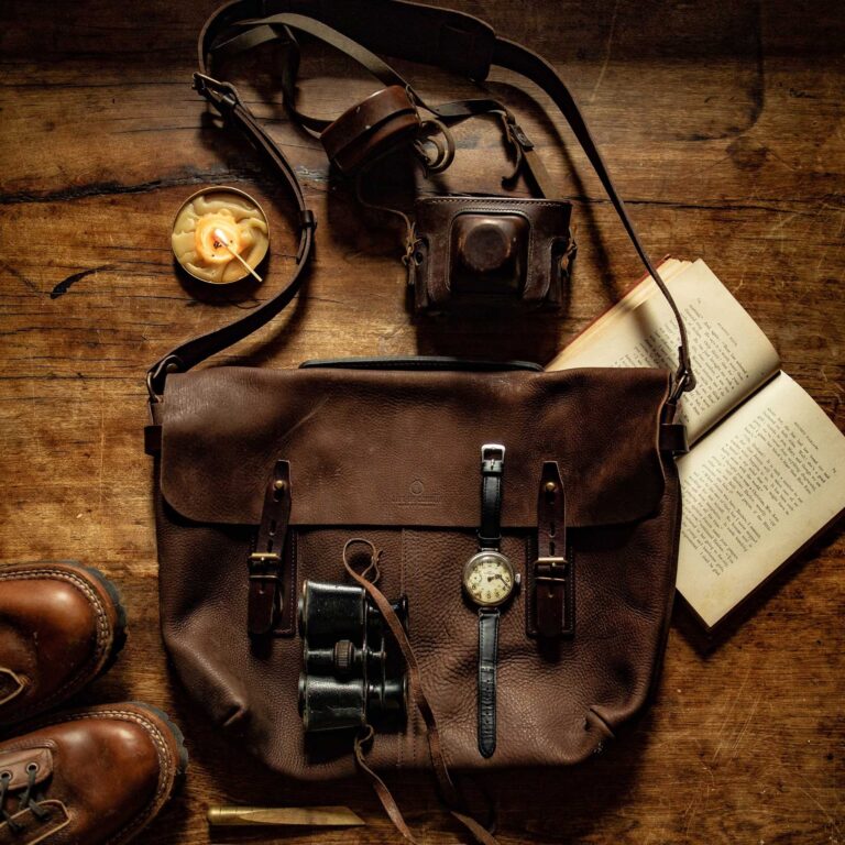 Bleu De Chauffe - Sac besace Lucien - Marron Brun