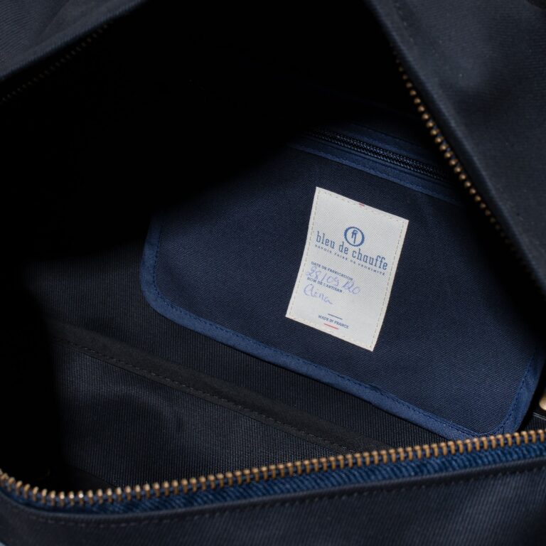 Bleu De Chauffe - Sac de voyage Bivouac - Noir Stonewashed