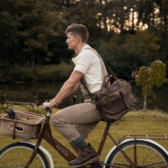 Bleu De Chauffe - Sac business Hélios - Noisette