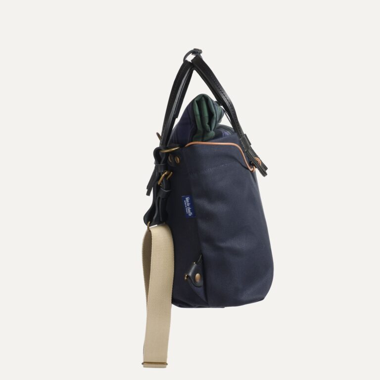 Bleu De Chauffe - Sac Business Woody - Tartan marine