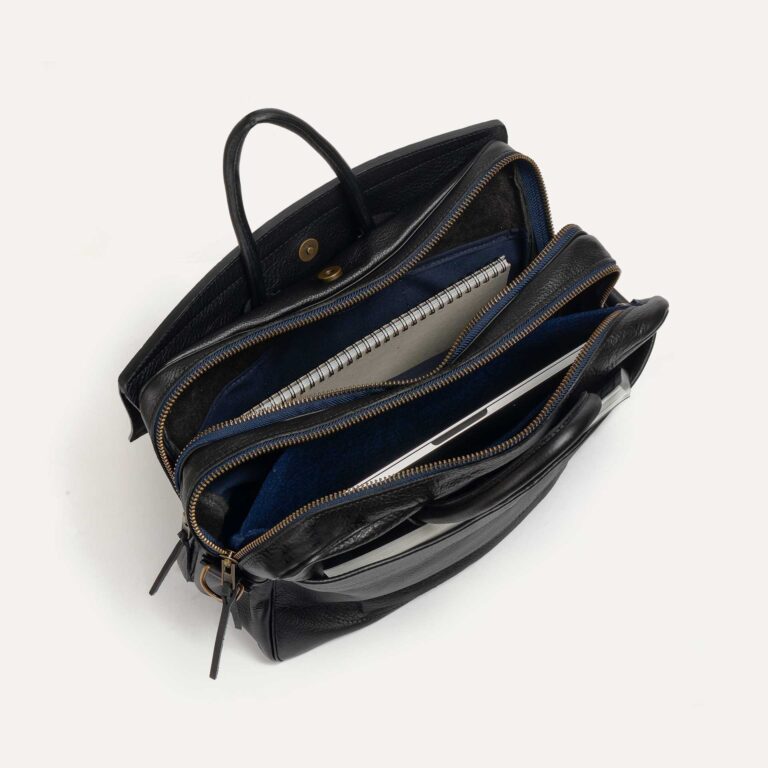 Bleu De Chauffe - Sac business Zeppo - Noir