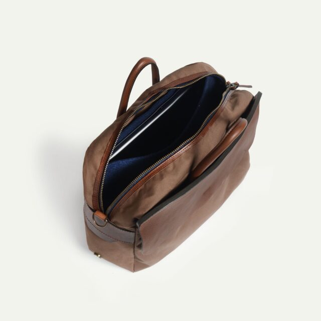 Bleu De Chauffe - Sac business Zeppo - Noisette