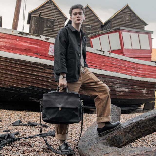 Bleu De Chauffe - Sac business Zeppo - Noisette