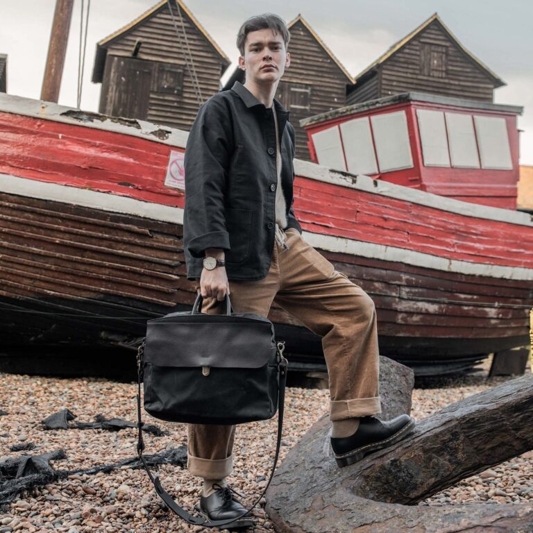 Bleu De Chauffe - Sac business Zeppo - Noisette