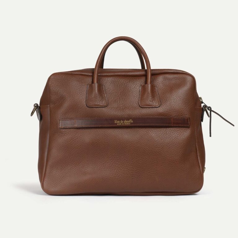 Bleu De Chauffe - Sac Business Zeppo Solo - Brun ambré