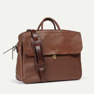 Bleu de Chauffe - Sac Business Zeppo Solo  Brun ambré