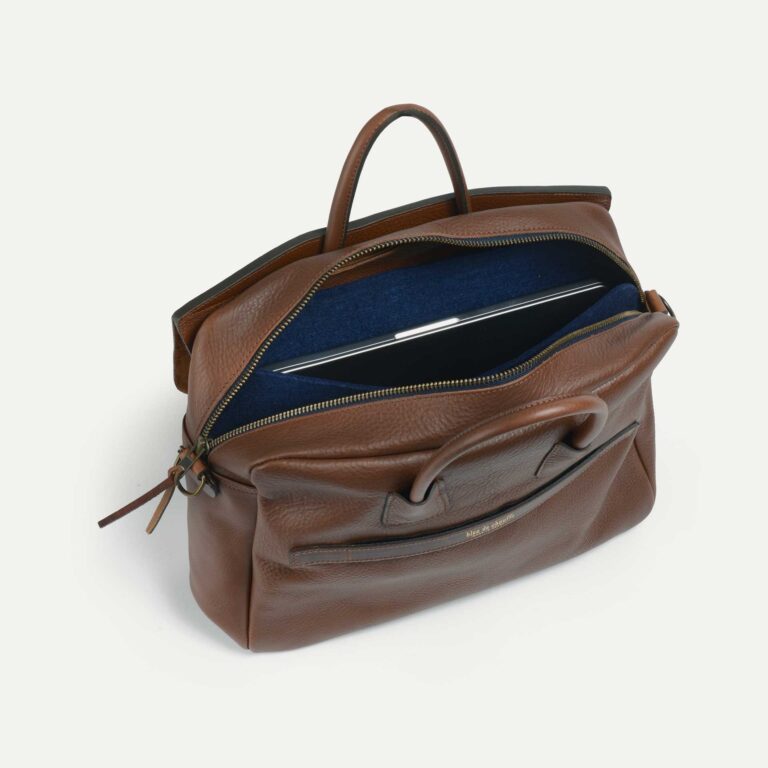Bleu De Chauffe - Sac Business Zeppo Solo - Brun ambré