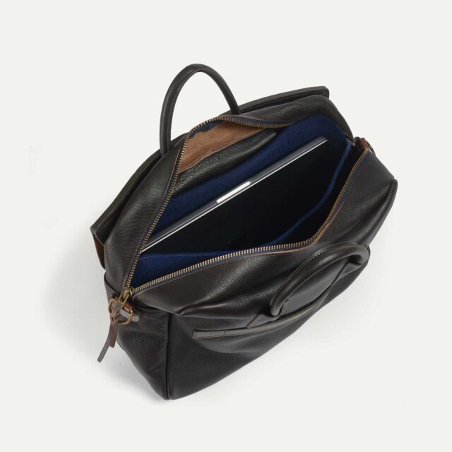 Bleu De Chauffe - Sac Business Zeppo Solo - Marron Brun