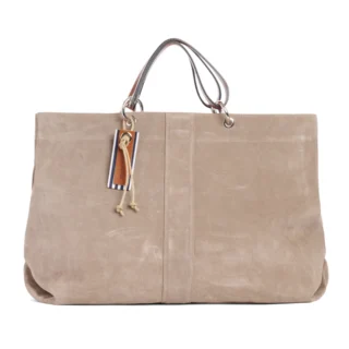 Canotage Large Cuir Velours Galet par la marque TUSSOR TUSSOR - Canotage Large Cuir Velours Galet