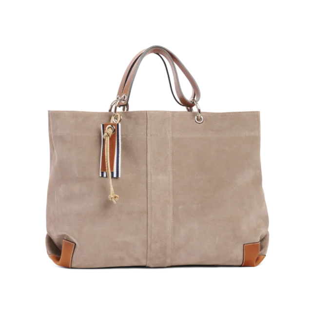 TUSSOR - Canotage Working Cuir Velours Galet