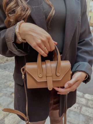 Sac en Cuir Camel – Suzanne par la marque Maison Rottier Maison Rottier - Sac en Cuir Camel – Suzanne