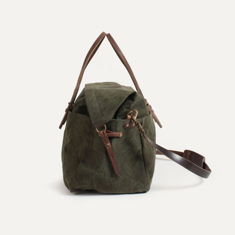 Bleu De Chauffe - Sac de voyage Cabine - Kaki Foncé stonewashed