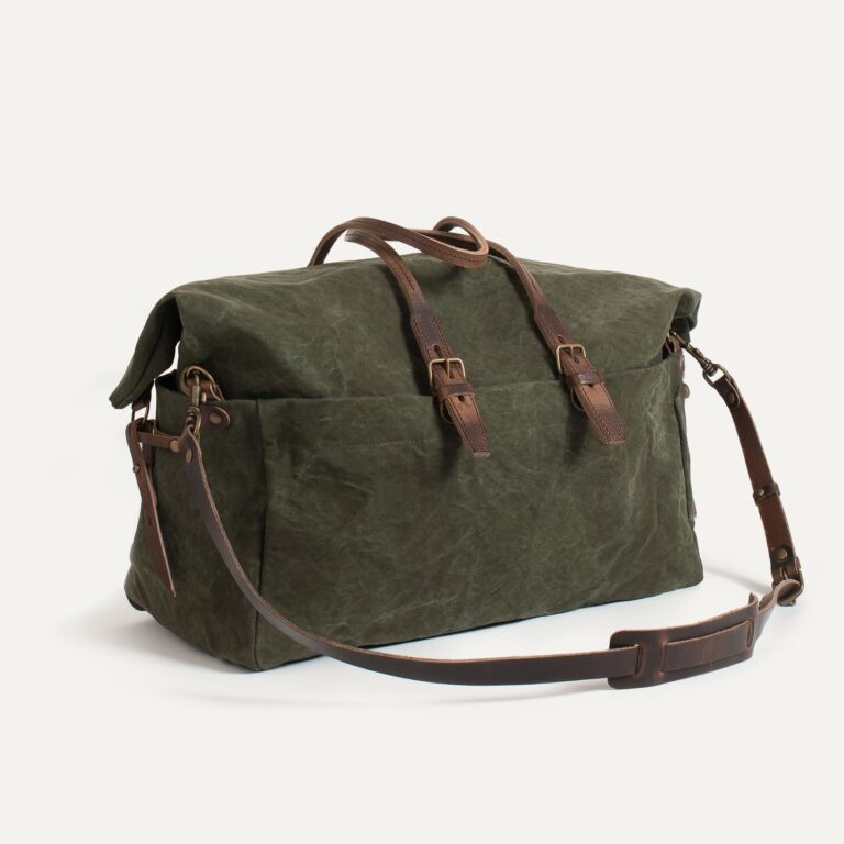 Bleu De Chauffe - Sac de voyage Cabine - Kaki Foncé stonewashed