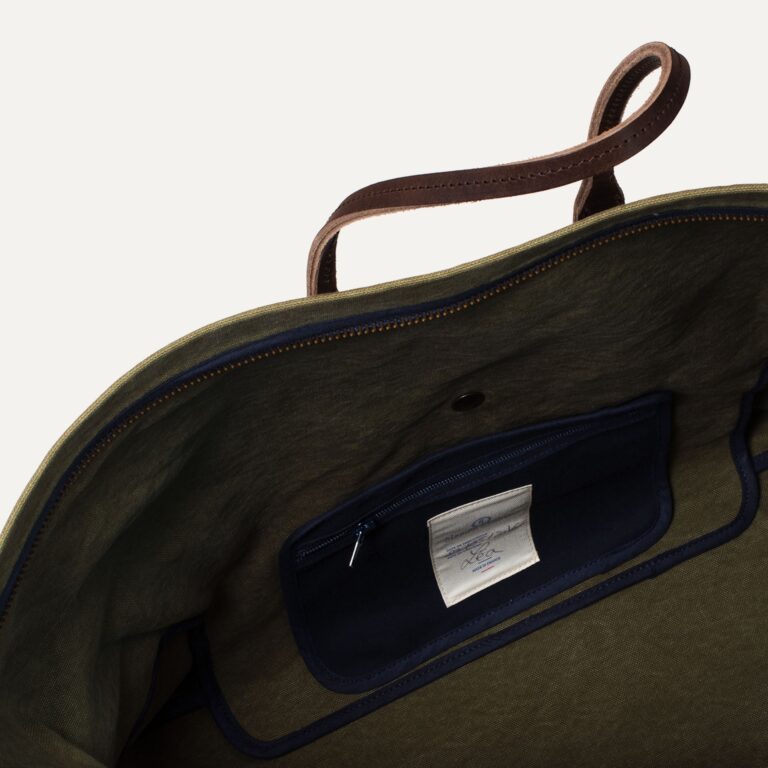 Bleu De Chauffe - Sac de voyage Cabine - Kaki Foncé stonewashed