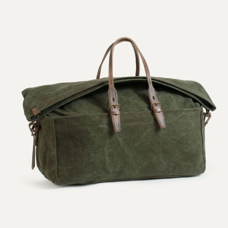 Bleu De Chauffe - Sac de voyage Cabine - Kaki Foncé stonewashed