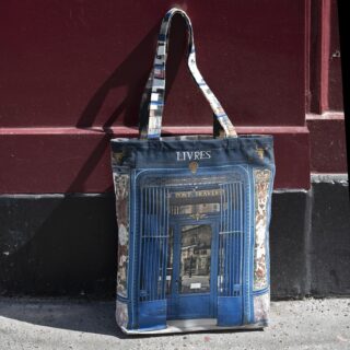 Maron Bouillie - Sac fourre-tout boutique retro Paris Livres Au pont traversé