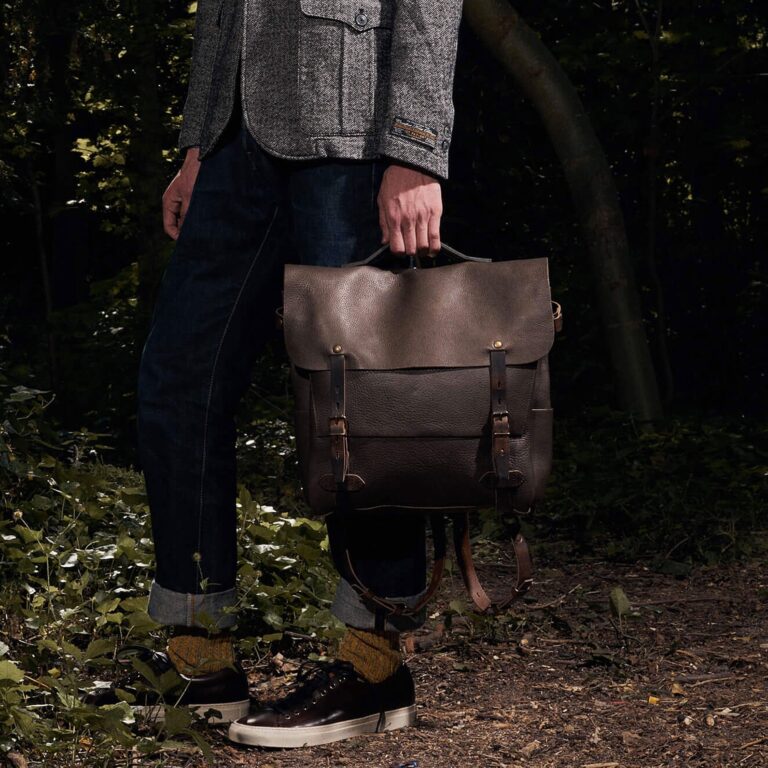 Bleu De Chauffe - Sac Postier Eclair L - Bleu Marin