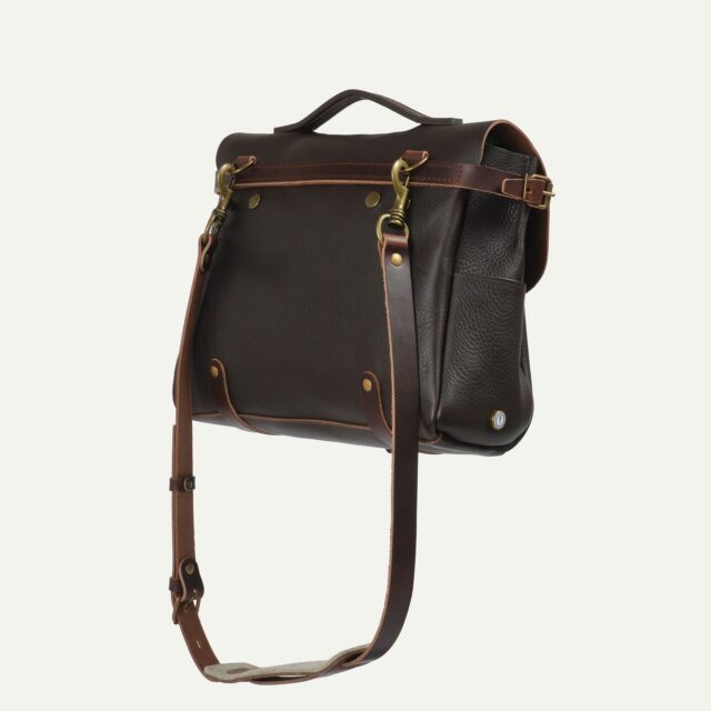 Bleu De Chauffe - Sac Postier Eclair M - Marron Brun