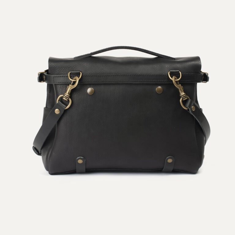 Bleu De Chauffe - Sac Postier Eclair M - Noir