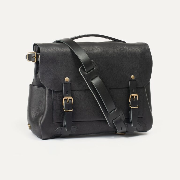 Bleu De Chauffe - Sac Postier Eclair M - Noir