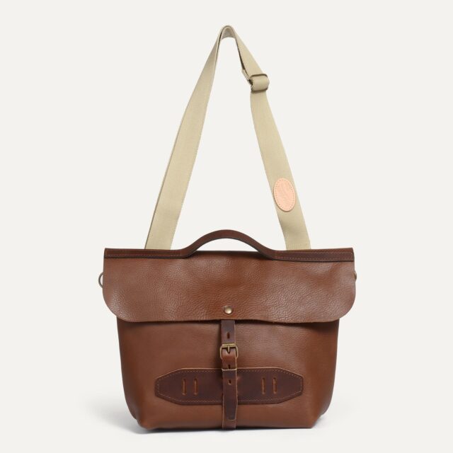 Bleu De Chauffe - Sac Postier Lazard - Brun ambré