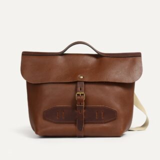 Bleu de Chauffe - Sac Postier Lazard – Brun ambré