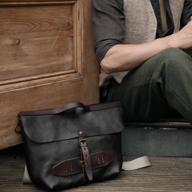Bleu De Chauffe - Sac Postier Lazard - Marron brun