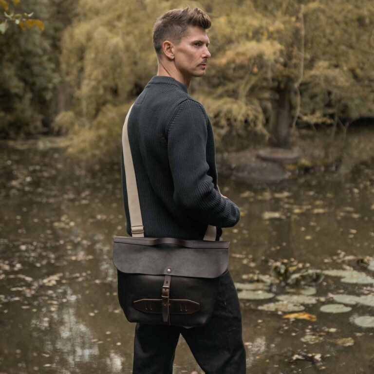 Bleu De Chauffe - Sac Postier Lazard - Marron brun