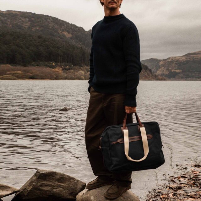 Bleu De Chauffe - Sac voyage aviateur Missak - Camel BM