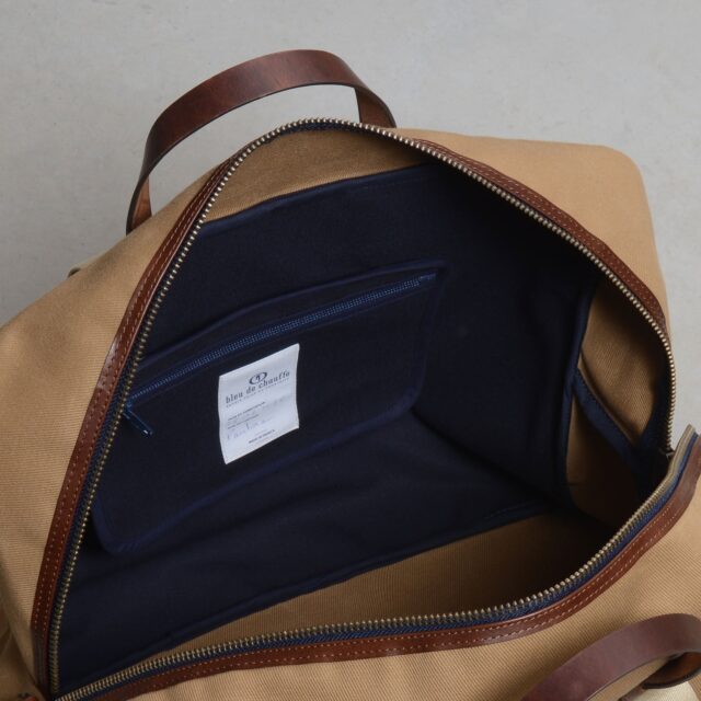 Bleu De Chauffe - Sac voyage aviateur Missak - Camel BM