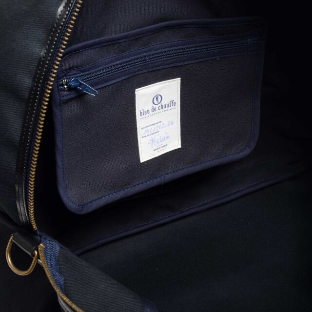 Bleu De Chauffe - Sac voyage aviateur Missak - Noir BM