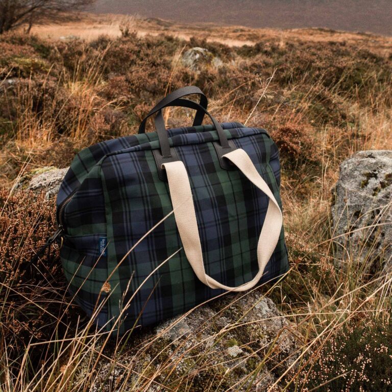 Bleu De Chauffe - Sac voyage aviateur Missak - Tartan Marine