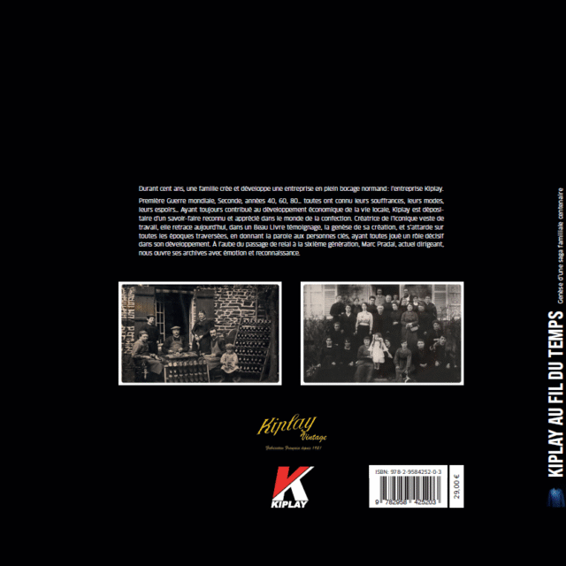 Kiplay Vintage - "Au Fil du Temps" Livre centenaire de Kiplay