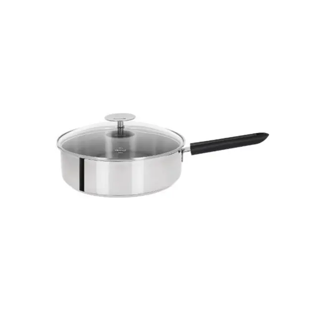 CRISTEL - Sauteuse Cristel Mutine Fixe en inox avec couvercle – 2 tailles