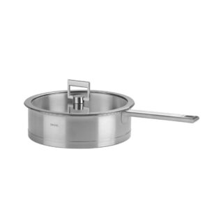 CRISTEL - Sauteuse en inox Cristel Strate fixe avec couvercle  2 tailles