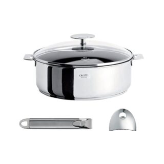 Sauteuse CRISTEL Casteline et accessoires en inox – 4 tailles par la marque CRISTEL CRISTEL - Sauteuse CRISTEL Casteline et accessoires en inox – 4 tailles