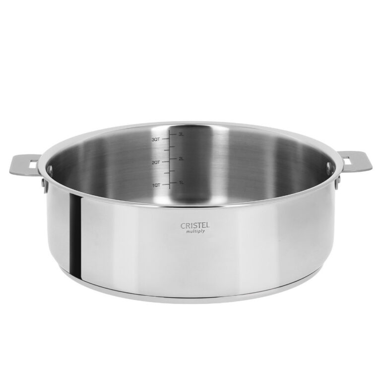 CRISTEL - Sauteuse + couvercle CRISTEL Casteline en inox - 4 tailles