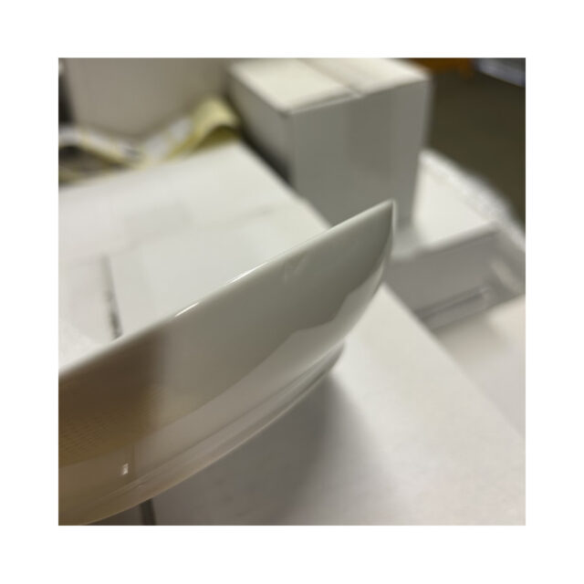 Degrenne - Second choix DEGRENNE lot de 6 assiettes creuses Eclipse Blanc 19cm porcelaine