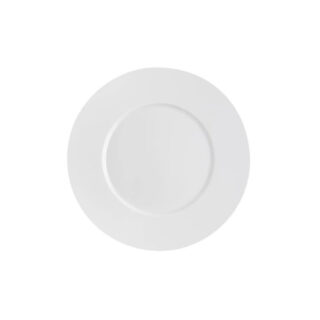 DEGRENNE - Second choix DEGRENNE lot de 6 assiettes plates Eclipse Blanc 26,5cm porcelaine