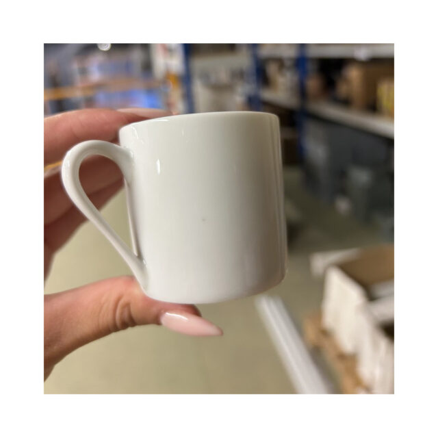 Degrenne - Second choix DEGRENNE lot de 6 tasses à café L Blanc 10cl porcelaine