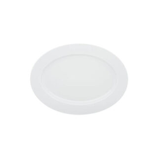 DEGRENNE - Second choix GUY DEGRENNE Plat ovale Eclipse Blanc 36,5×26,5cm  porcelaine