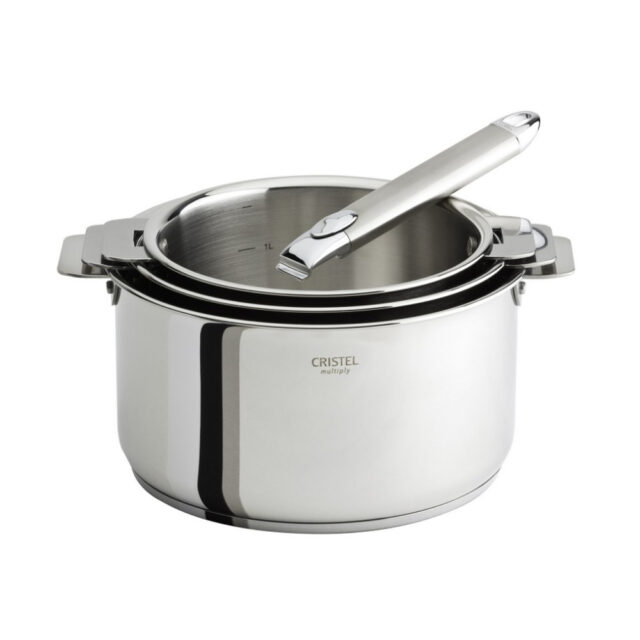 CRISTEL - Set batterie CRISTEL Casteline 14 pièces amovibles en inox