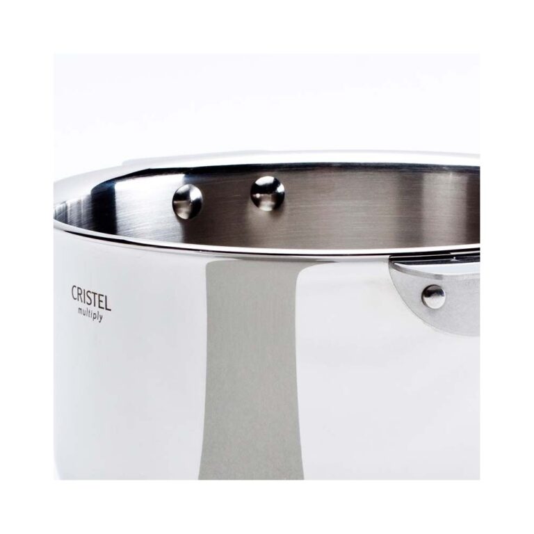 CRISTEL - Set batterie 4 casseroles CRISTEL Casteline 2 poignées bois - 3 finitions