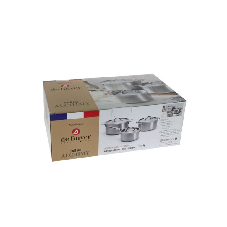 DE BUYER - Set batterie 6 pièces Alchimy De Buyer casserole faitout