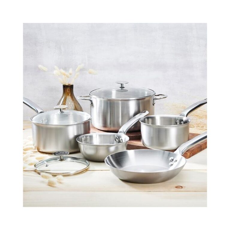 DE BUYER - Set batterie 8 pièces DE BUYER Alchimy poêle sauteuse casseroles faitout
