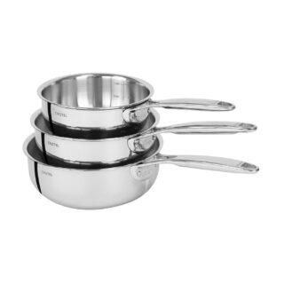 CRISTEL - Set batterie 3 casseroles Castel Pro Cristel